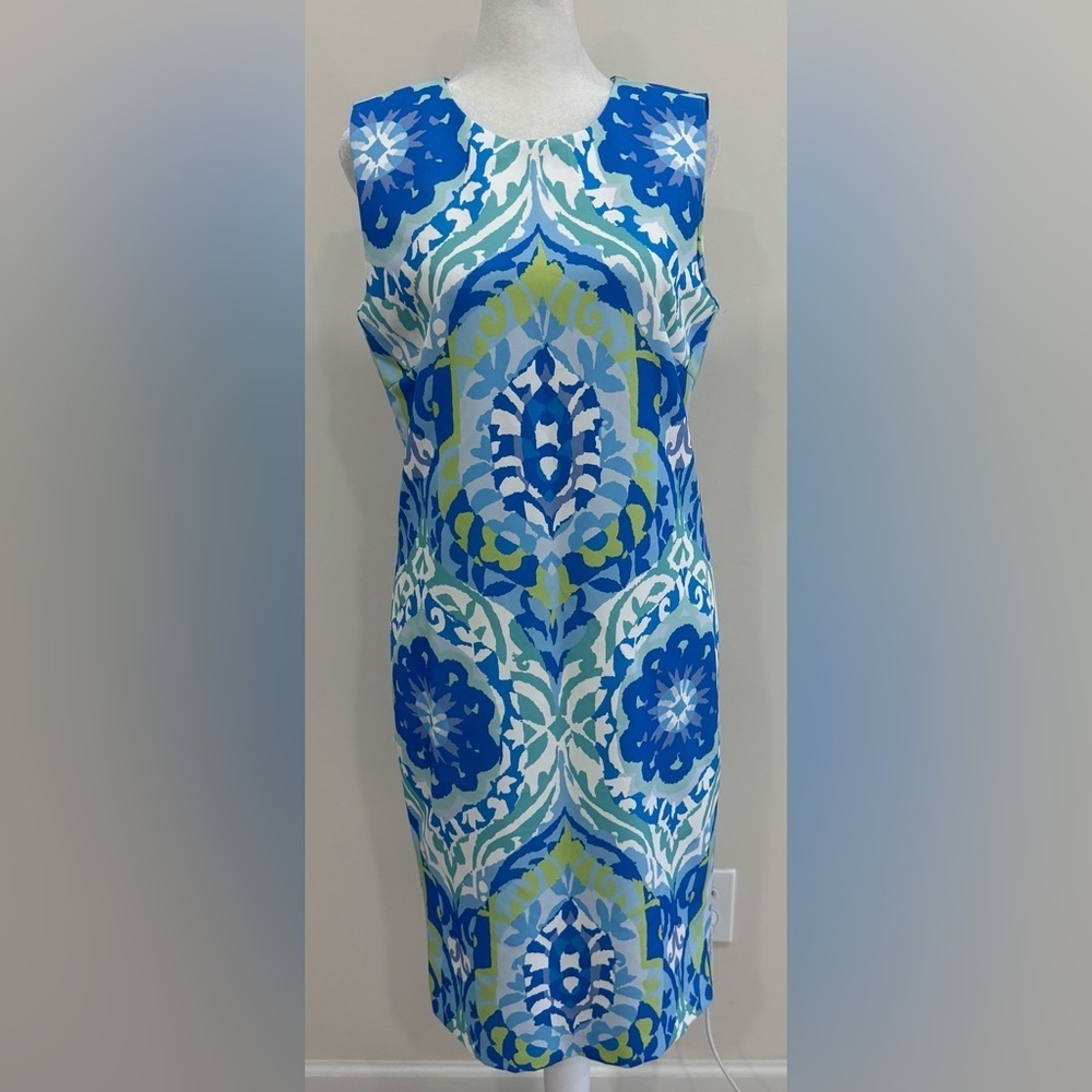 J McLaughlin Beautiful Dress Sheath Sleeveless Size 6 See Measurements